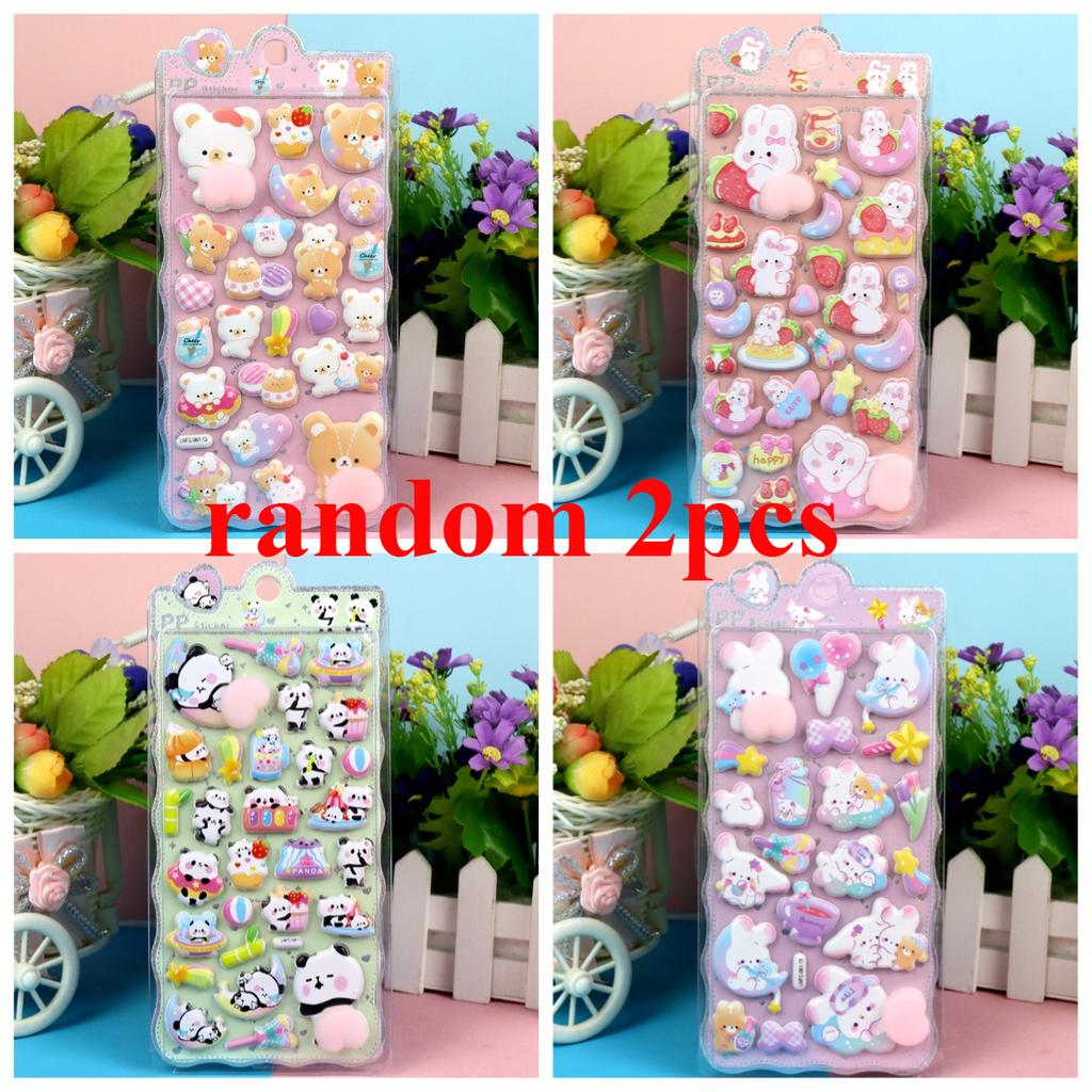 New Children'S Cartoon 3D Bubble Stickers, Cute Animal Designs, Stress-Relieving, Squeezable, And Fun Butt Stickers Gifts