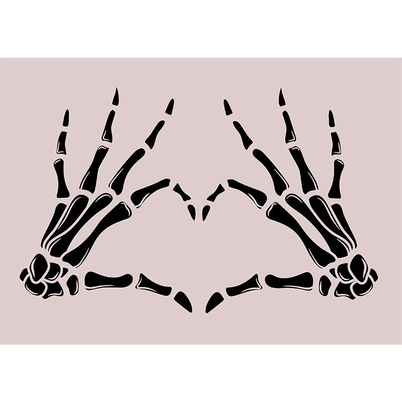 

Розовый Хэллоуин Призрак Скелет Ведьма Картина Печать Холст Плакат Скандинавское Настенное Искусство Картина для Подарка Гостиная Домашний Декор Cuadro 21x30cm No Framed