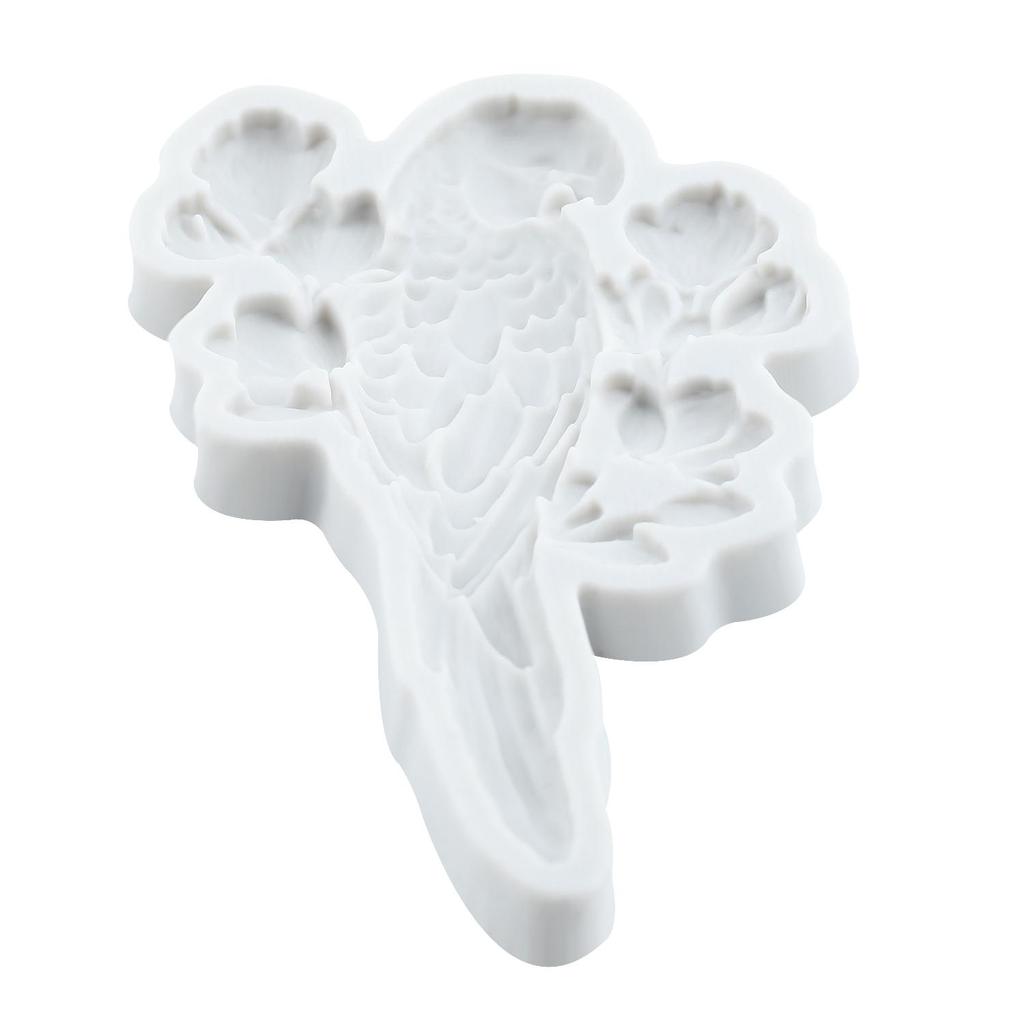 Parrot Silicone Mold Bird Fondant Molds Cake Decorating Tools Cupcake Topper Candy Resin Clay Chocolate Gumpaste Mold