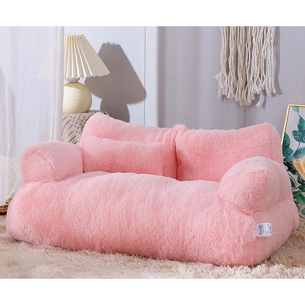 Pet Couch Bed, Washable Cat Beds for Medium Small Dogs & Cats up to 25 lbs, Dog Beds with Non-Slip Bottom, Soft Puppy Sofa Beds