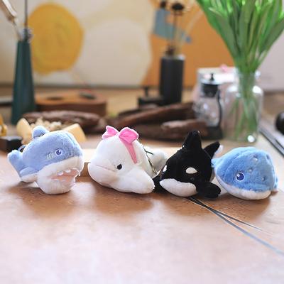 1 vnt. Kawaii raktų pakabukas, automobilio grandinėlė, įdarytas delfinas, orka, aštuonkojis, ryklys, pakabukas, pliušiniai žaislai, gyvūnas, vaikams, mergaitėms, draugui