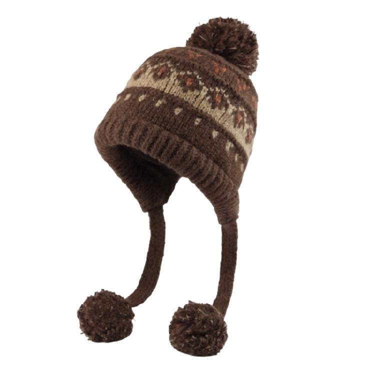 Nordic Styles Knit Cap Elastic Polyester Blend Lightweight Cold Protections Unisex Outdoor Winter Hat For Women and Girls