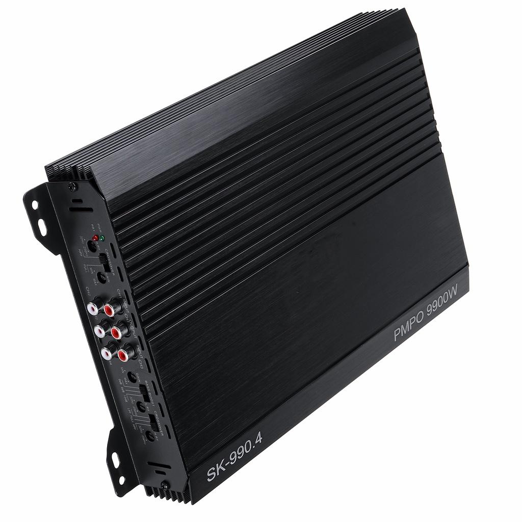 4-channel 12V 9900W Aluminum Alloy Vehicle Power Stereo Amp Sound Amplifiers Car Amplifier Powerful Car Audio Subwoofer