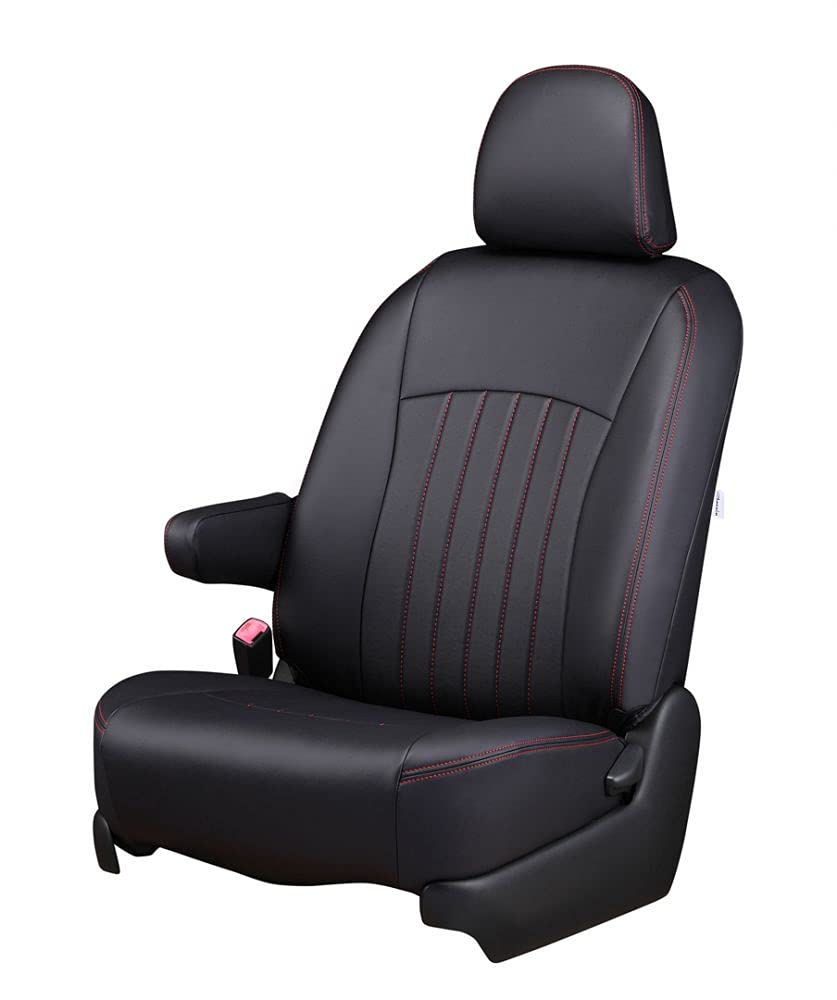 Clazzio Seat Cover All Seats Set Prius ZVW30 Clazzio Line Black X Red H21(2009)/6~H23(2011)/12 ET-0127 [43ETB0127KA]