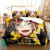 3D Druck Cartoon Bettwäsche Set Genshin Impact Spiel Gedruckter Bettbezug Kissenbezug Einzel Doppel Queen Super King Size Sets