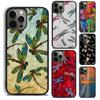 Colorful Dragonfly Phone Case For For iPhone 17 Air 16 15 11 12 13 14 Pro Max Plus Coque