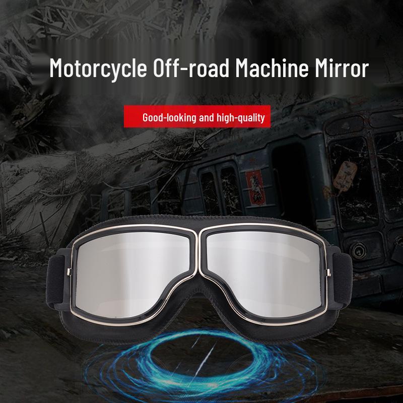 Retro Motorcycle Riding Goggles - Windproof & Dustproof for Off-road & Electric Vehicles