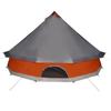 Tipi Family Tent for 6 Persons Gray and Orange Waterproof