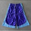 Color Block Casual Shorts Men Women Loose Thin Streetwear