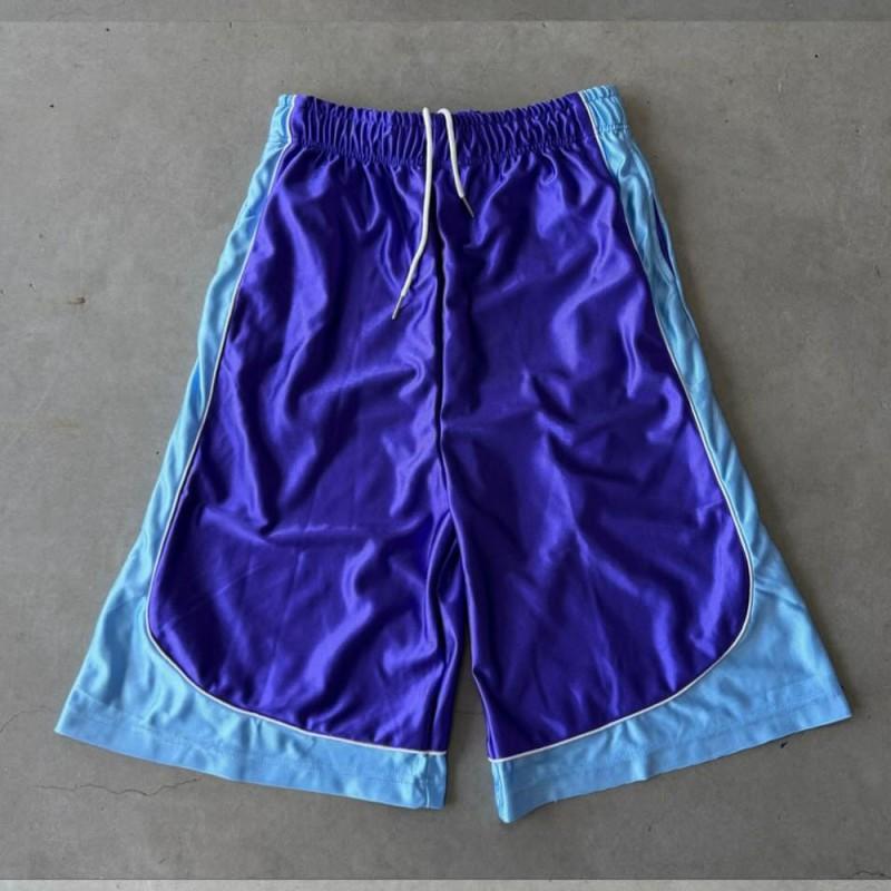 Color Block Casual Shorts Men Women Loose Thin Streetwear