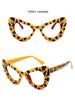 Reading Eyewear Female Male Big Ladies Presbyopic Transparent Clear Gents Screen Eye-Catching Yellow Filter Stylish Leoaprd Eye Cat's Feline