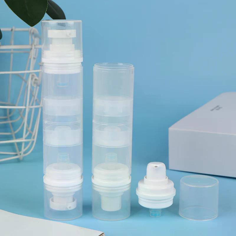 Double Headed Vacuum Press Spray Bottle Refillable Packaging for Cream Gel Makeup Cosmetics Vacuum Press Type Spray Container