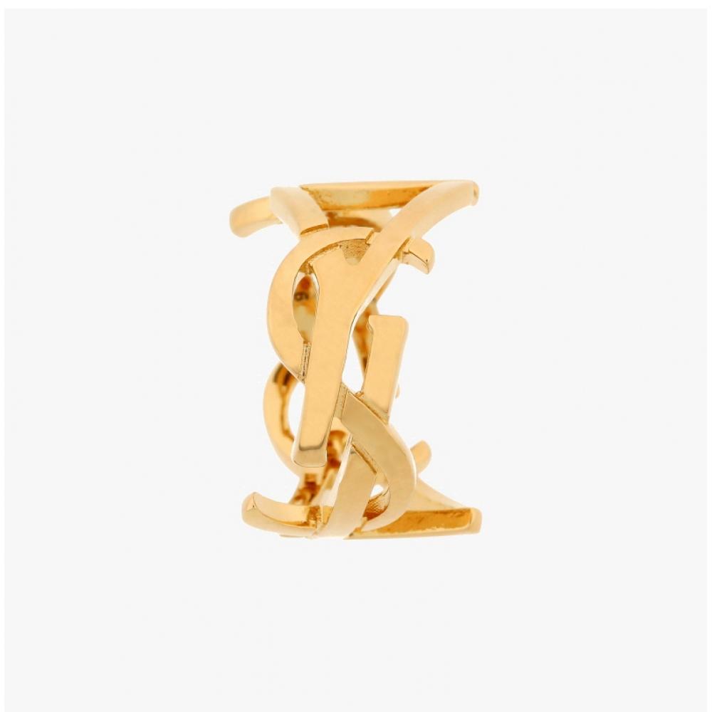 Saint Laurent Cassandra Monogram Metal Scarf Ring 823669 Y1500 8030