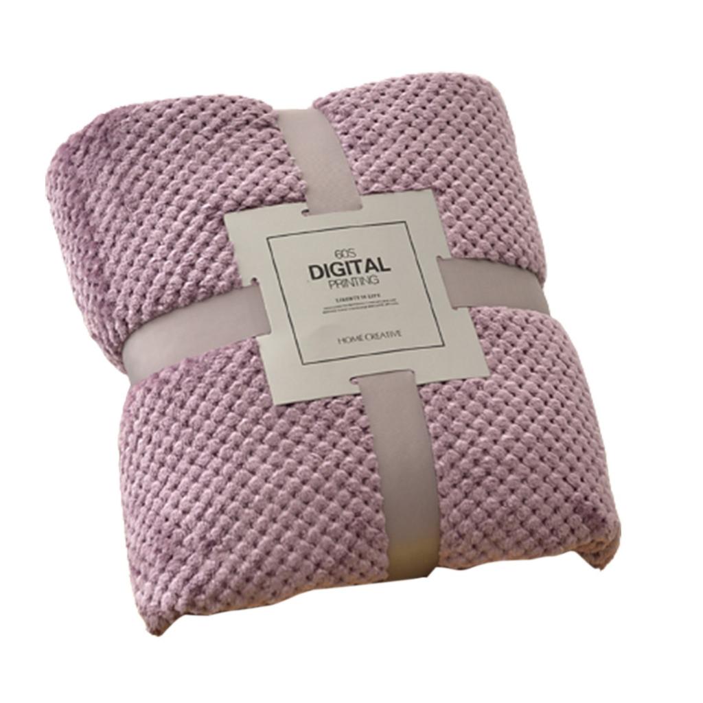 Blanket Blanket Coral Fleece Blanket Winter Solid Color Flannel Pineapple Plaid Blanket Cross-border Sofa Blanket Car Lunch Break Blanket