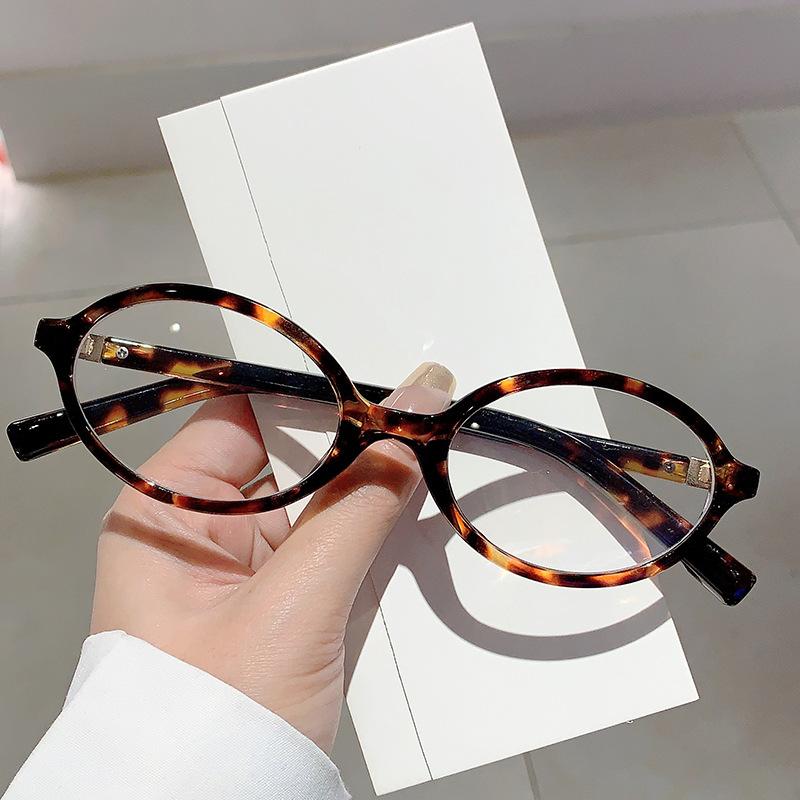 

Vintage Anti Blue Light Optical Oval Glasses Women For Men Luxury Brand Designer Myopia Prescription Eyeglasses Small Frame
