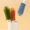 2PCS/SET 360 Degree Rotation Baby Bottle Cleaner Set Multi-functional Portable Nipple Brush Silicone Soft Baby Bottle Brush
