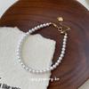 Cui Yan S925 Sterling Silver Korean Style White Pearl Bracelet for Women - Exquisite Hand Chain