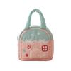Portable Small House Shaped Handbag Large Capacity Makeup Organizer Bag  Daily Use