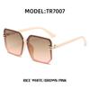 Square Sunglasses Women'S Large Rimless Sunglasses Women'S Trendy Glasses