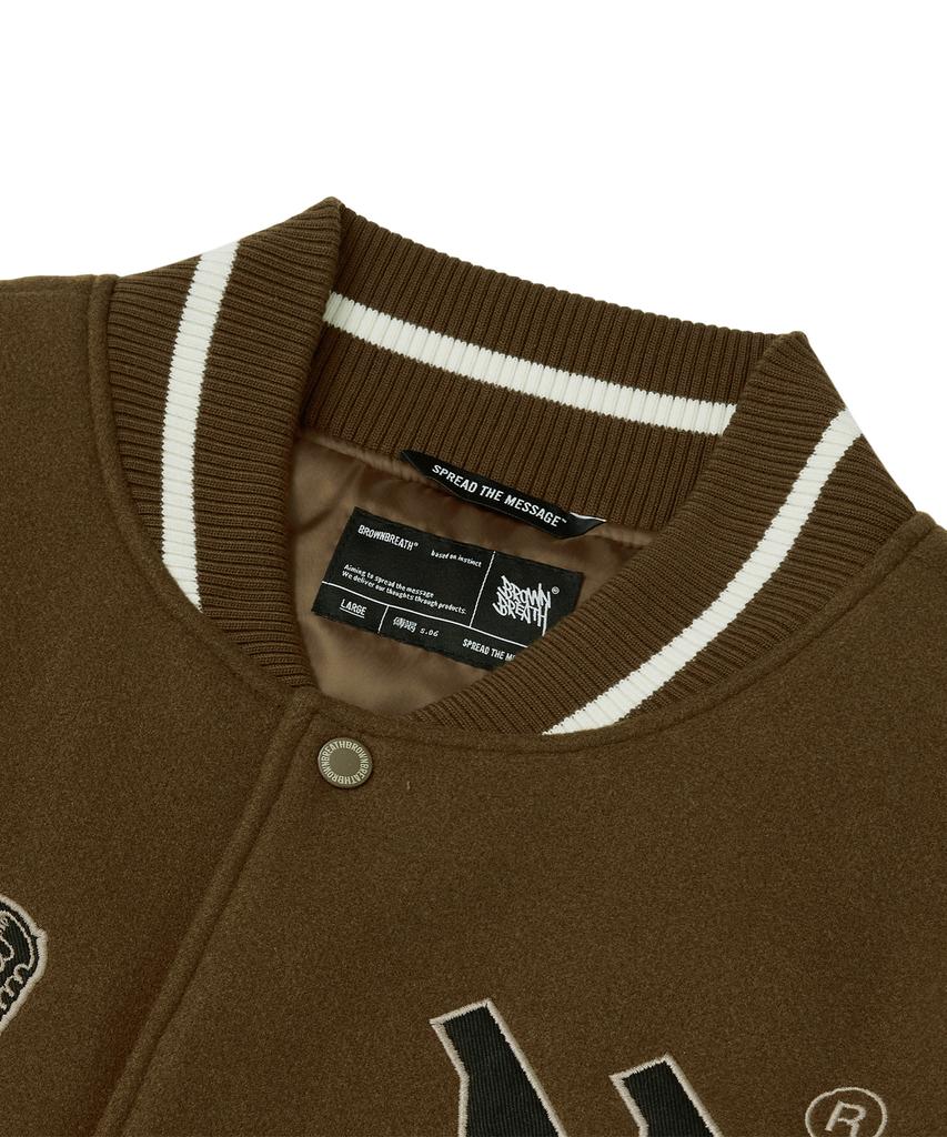 Brownbreath Bb Varsity Jacket - Brown