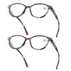 2PCS Reading Glasses Women Printed Reading Glasses Anti Blue Light Eyeglasses Unisex Black Glasses Men