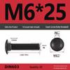 High-Strength Grade 8.8 Carriage Bolts: Round Head, Square Neck, M6-M16 Sizes for Shelf and Bridge Frames