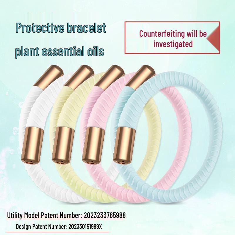 Silicone Essential Oil Release Wristband with Protective Minimalist Design
