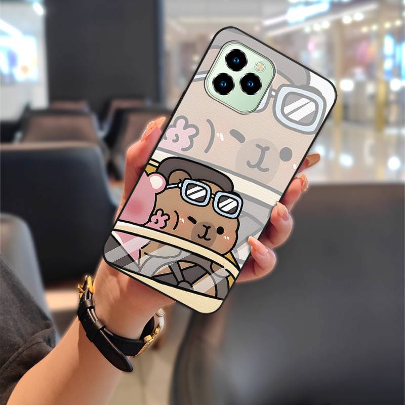 TPU Couple Phone Case For Oukitel C21 Pro Soft case Cartoon Cute Fashion Design Dirt-resistant Protective Anti-dust