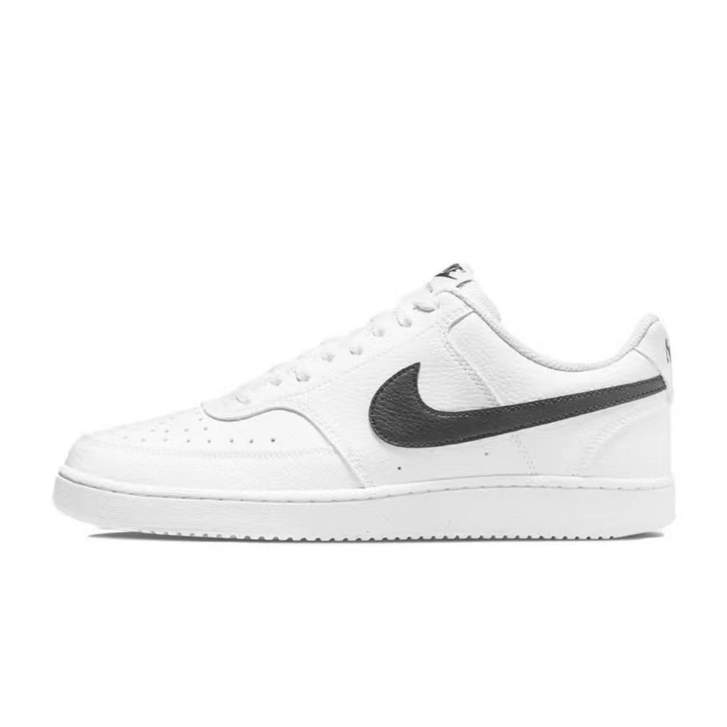 Nike Court Vision 1 Dark Thorn Lightweight And Breathable Low top Skateboard Shoes Men's Black White DH2987-101(Team61-)