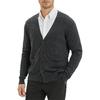 Men's Knitted Cardigan Wool Blend Long-sleeved Knitted Vest Jacket Men's Cardigan