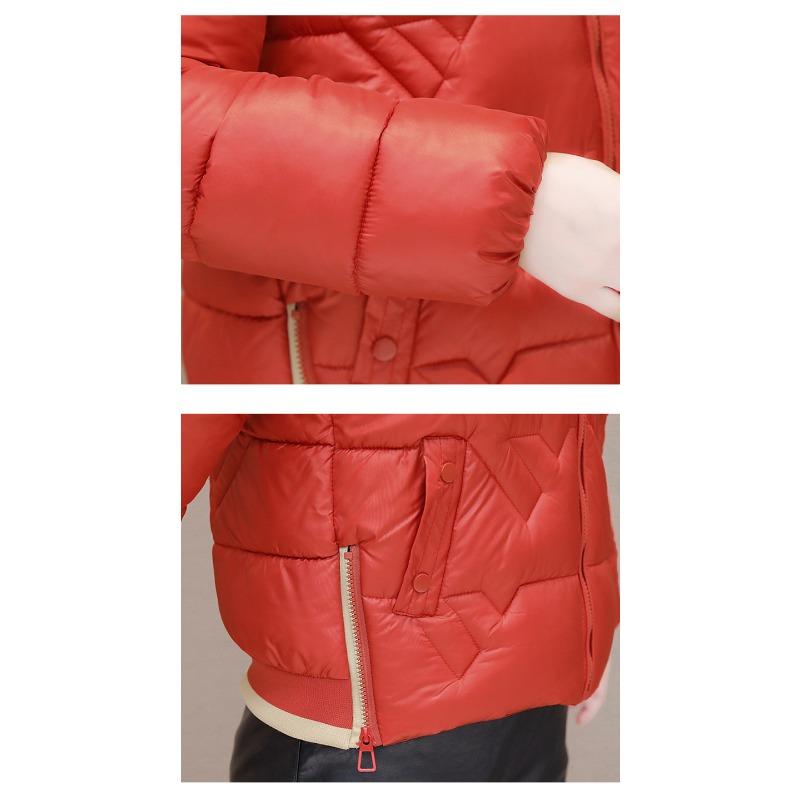 DAFIFY Damemote Uformelt Høst Vinter Ensfarget Print Langermede jakker og kåper dunfrakker