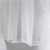1pc Crystal Bridal Veils Short 1 Tier Soft Mesh With Comb Wedding Party Bride Hair Accessories for Women and Girls