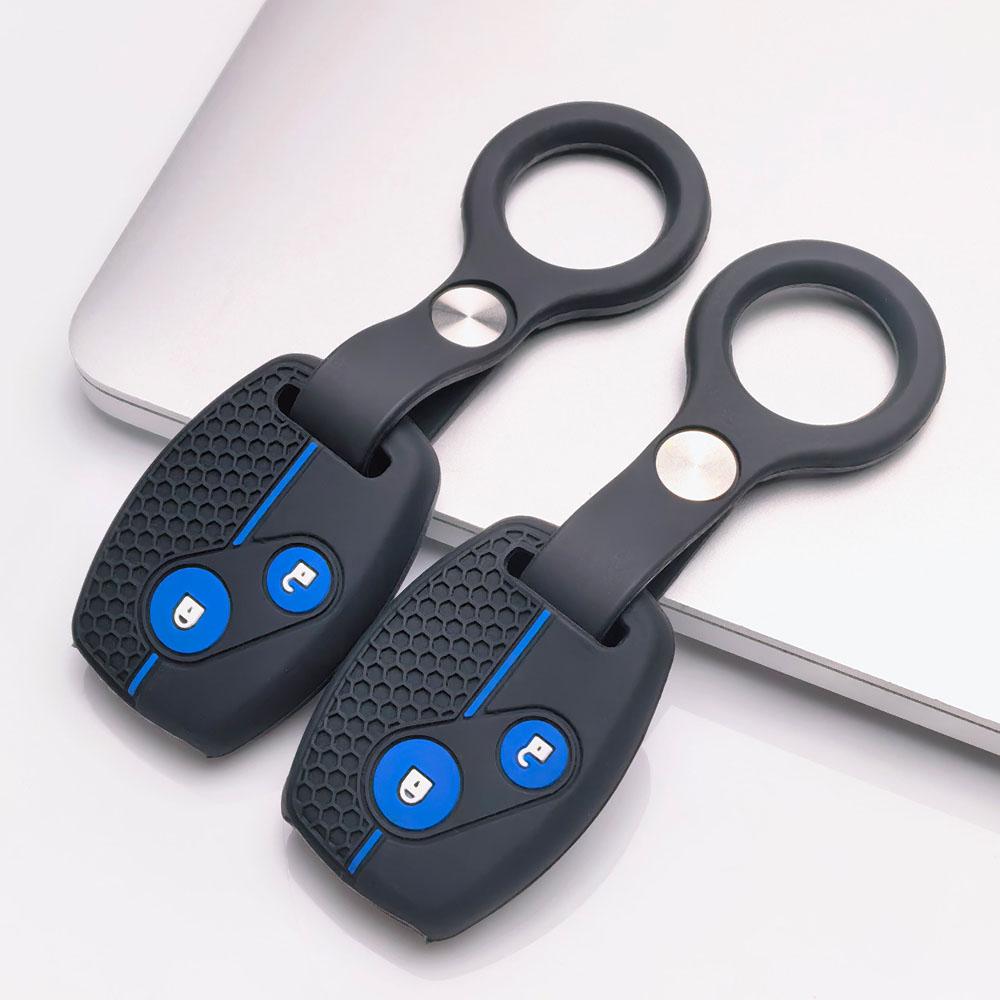 Soft Silicone Car Key Cover keychain For Honda 7th 8th Gen Accord CRV Odyssey Fit City Civic And Classic Old Model Anti-Scratch Guard