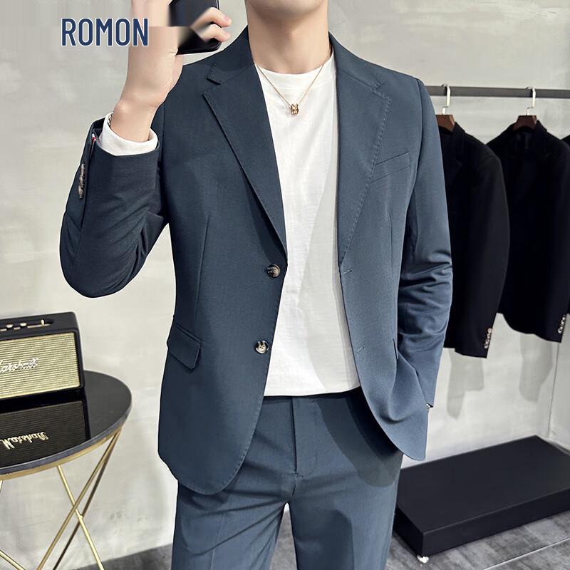 ROMON Men s Business & Wedding Suit Set 7XL
