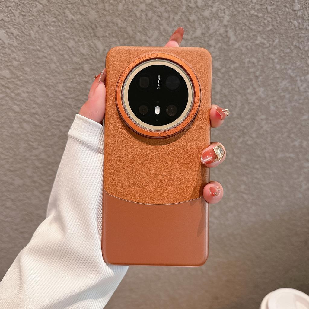 Nappa Leather Phone Case For Huawei Mate 60/50 Pro/Mate30/Pura 70 Pro/P80 Ultra Luxury Shockproof Trendy Protective Cover