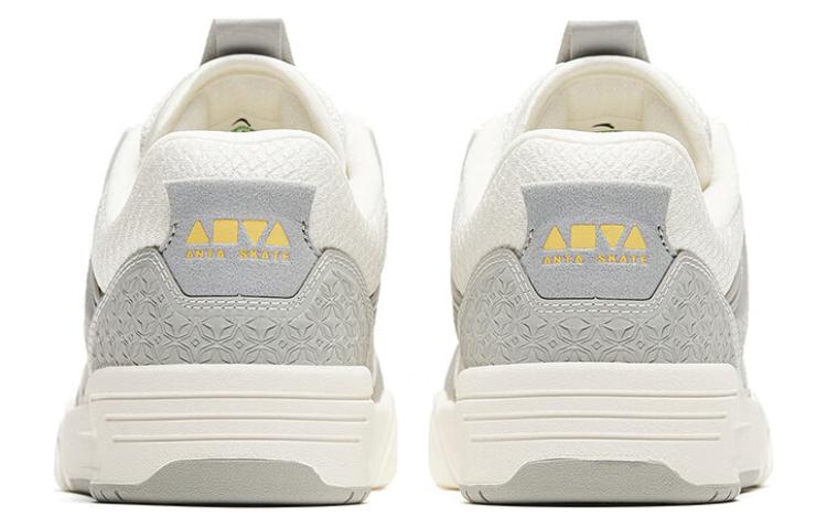 Women's Sneakers Anta AOJIE Low top Skateboard Shoes Women's Gray White