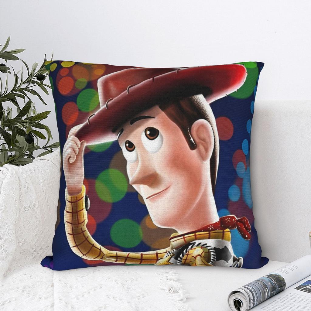 Digital painting of Woody from Toy Story 4 Square Pillow Case Cushion Cover Zippered Decor Pillowcase for Living Room 45x45cm