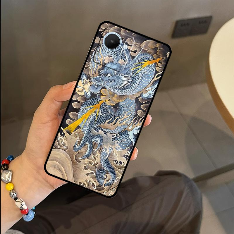 Japanisches Drachen Case Für Realme C65 C67 C61 C53 C55 C51 C25 C63 C71 C75 GT6 GT7 Pro 11 12 13 14 15 Pro Plus