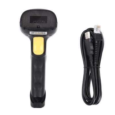 Escáner de código de barras CCD de luz roja 1D, 200 veces más rápido, USB, con cable, portátil, a prueba de golpes, automático.