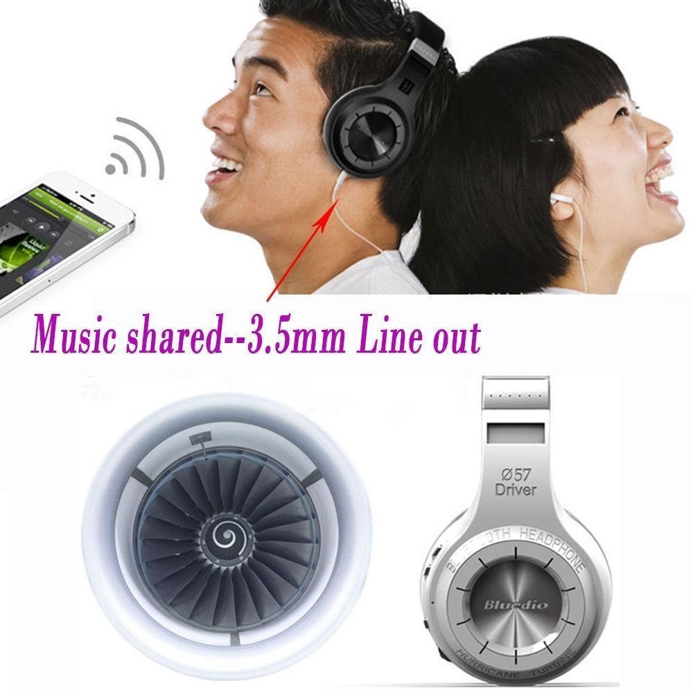 Stereo Headphones Bluedio Hurricane Turbine 057 Driver H Turbine