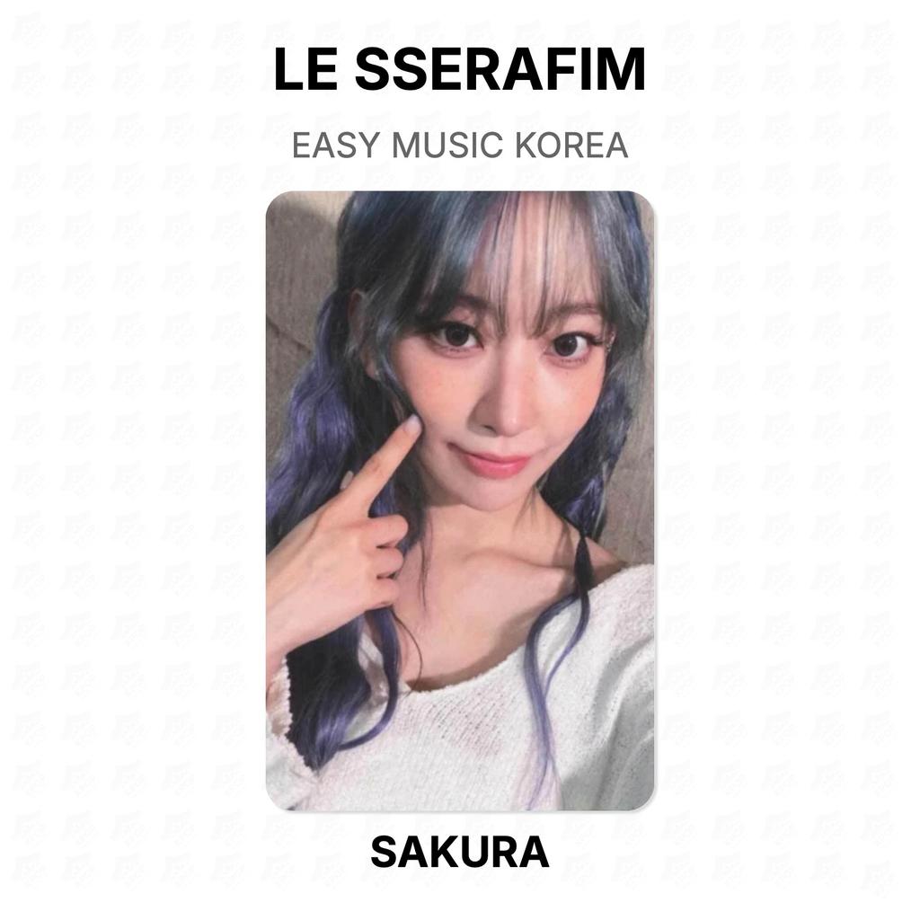 LE SSERAFIM EASY MUSIC KOREA Official Photocard