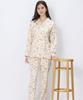 EP7044 Long Sleeve Pajamas with Cotton Size IV Wing/Wacoal Women's Pants, 100% Jersey,