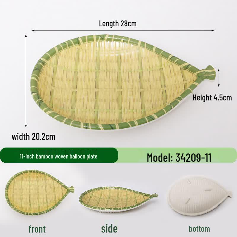 Chinese Style Imitation Bamboo Melamine Serving Plate