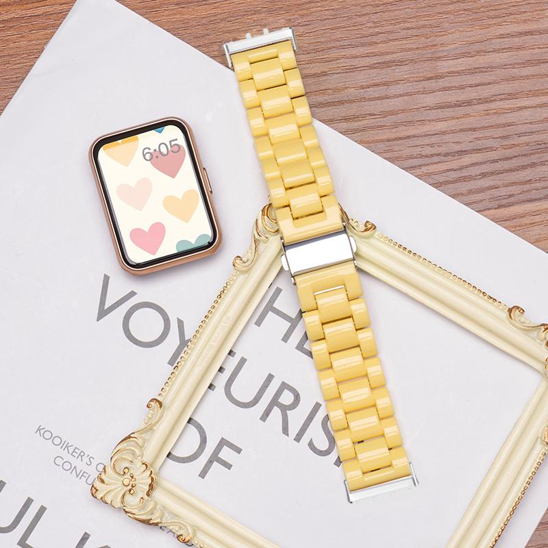 Candy Rainbow Band For Samsung Galaxy Fit 3 Fashion Loop For Samsung Fit 3 Smart Watch Correa Accessories