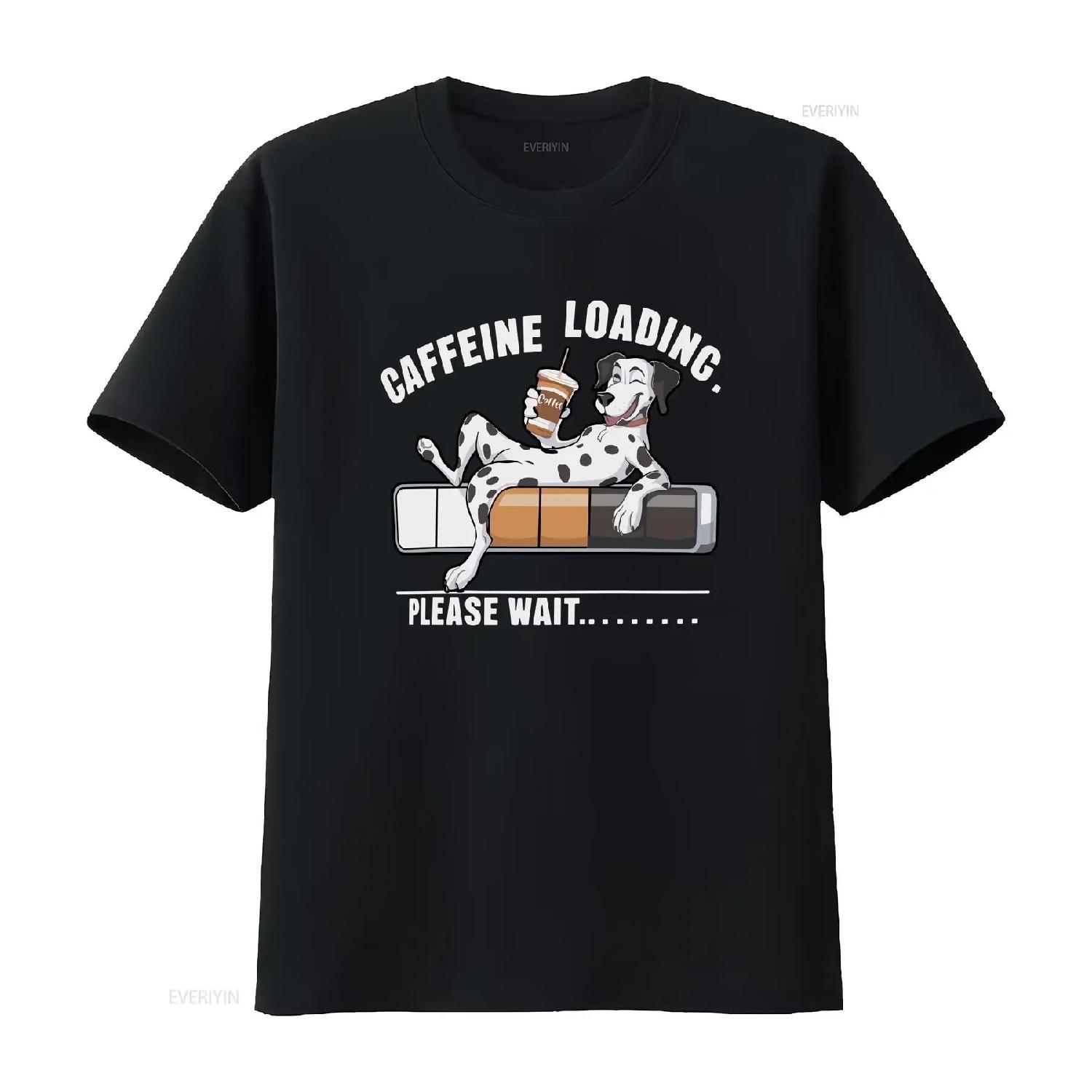 Dalmation Dogs and Coffee Comfort Colors Garment Dyed T shirt Dog Lover GifT Caffeine Loading vintage Washed Versatile graphic S