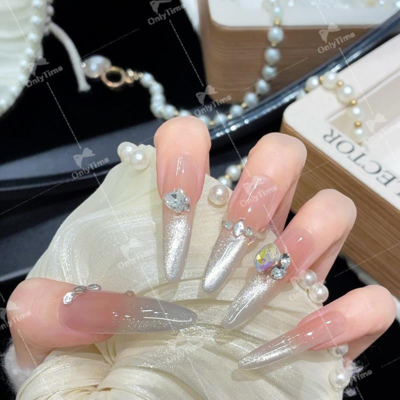 Elegant Whitening Long Handmade Wearable Nails K2022-XS (Slim Dog 4.0)