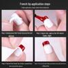 Nail Art Stickers: Smile, Wave, V-Shape, Crescent Edge French Designs