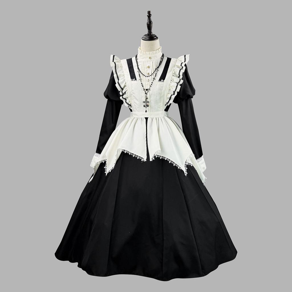 Gotisches Lolita-Kleid Mit Puffärmeln Für Cosplay Und Anime-Veranstaltungen