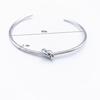 Bracciale da donna in acciaio al titanio con diamanti, placcato oro, non sbiadisce, intarsio di zirconi, alta gamma, semplice, versatile gioiello in acciaio inossidabile