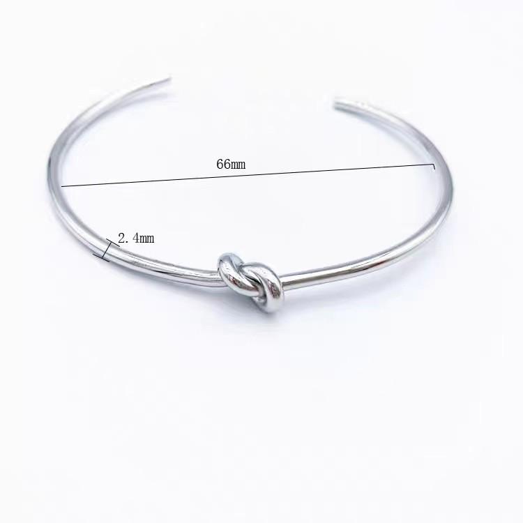 Bracciale da donna in acciaio al titanio con diamanti, placcato oro, non sbiadisce, intarsio di zirconi, alta gamma, semplice, versatile gioiello in acciaio inossidabile